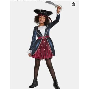 New Pirate Sparkle Costume - Light Up Skirt Size Small 4-6